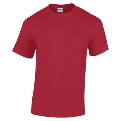 Camiseta Gildan Algodón Pesado Rojo Cardinal Talla M