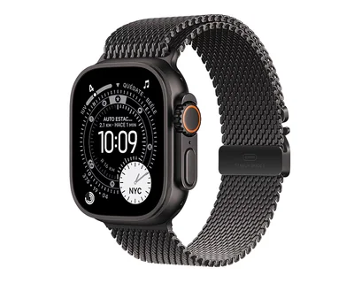 Apple Watch Ultra 3 49 mm Negro Correa Milanés de Titanio
