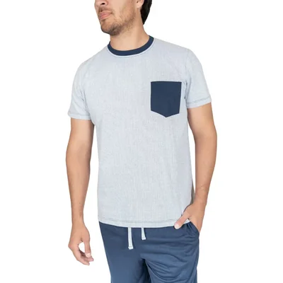 Pijama de Playera Manga Corta y Bermuda Royal Polo Club Azul Combinado para Hombre