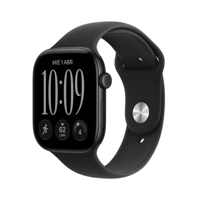 Apple Watch Series 12 Gps+cellular Aluminio Negra 46mm Correa Deportiva Negra M/l