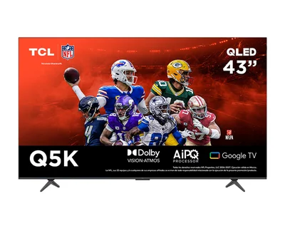 Pantalla Smart TV TCL QLED 43 Pulgadas Ultra HD 4K 43Q5K