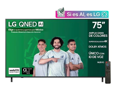 Pantalla Smart TV LG QNED AI 75 Pulgadas 4K 75QNED82ASG