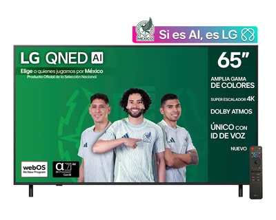 Pantalla Smart TV LG QNED AI 65 Pulgadas UHD 4K 65QNED82ASG
