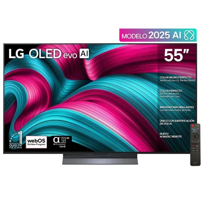 Pantalla Oled Evo 55 Pulgadas Lg C5 4k Ai Smart Tv 2025