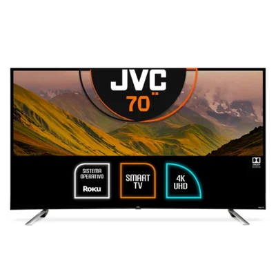 Pantalla JVC 70 Pulgadas Roku Tv 4k Uhd Si70urf