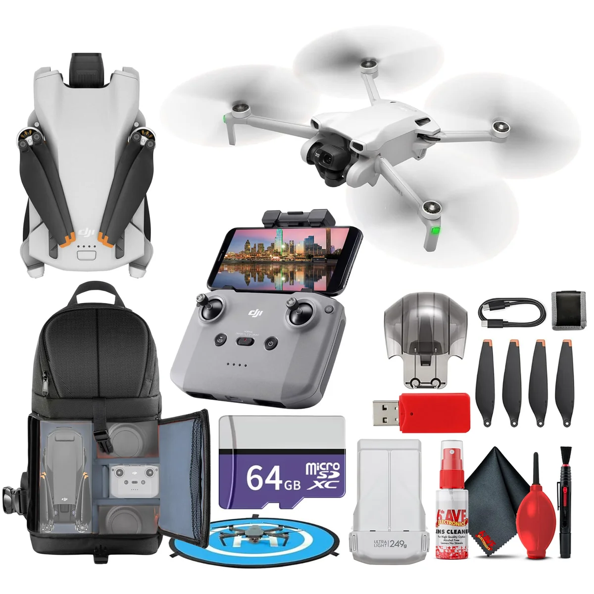 Drone Dji Mini 3 Con Rc-n1 Tarjeta 64 Gb - Venta Internacional.