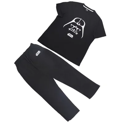 Pijama de Playera Manga Corta y Pantalón con Diseño Star Wars Darth Vader para Hombre
