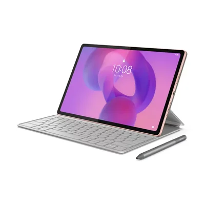 Tablet Lenovo Rosa Idea Tab Plus 12.1 Pulgadas 8gb 256gb Mediatek Dimensity 6400 Android 15 Con Lápiz Y Teclado Funda