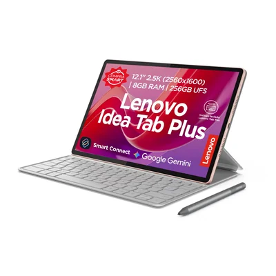 Tablets Lenovo Lenovo Tab Plus Tablet 12.1 Pulgadas 2.5k 8 Gb Ram 256 Gb Android 15 Rosa Incluye Pluma Y Teclado Mediatek
