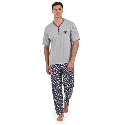 Pijama de Playera Manga Corta y Pantalón con Diseño Starwest para Hombre