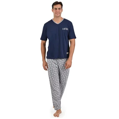Pijama de Playera Manga Corta y Pantalón con Diseño Starwest para Hombre