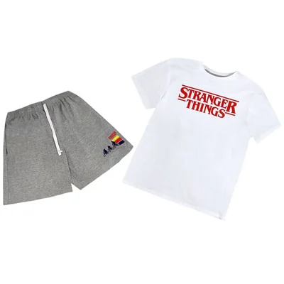 Pijama de Playera Manga Corta y Pantalón con Diseño Stranger Things para Hombre