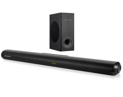 Barra de sonido Aiwa AW-SBH21W-W negra 50/60Hz