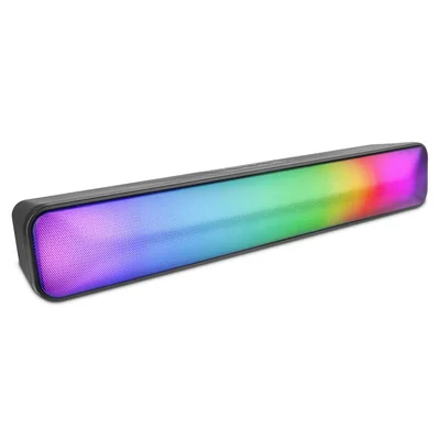 Barra De Sonido Getttech Gus-msrbt-01 Con Microfono, Altavoces Rms De 3w, Rgb, Manos Libres, Bluetooth, Aux , Usb Y Tarjeta Tf