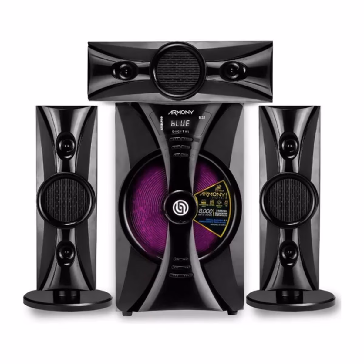 Minicomponente Home Theater Steelpro Armony-b3.1