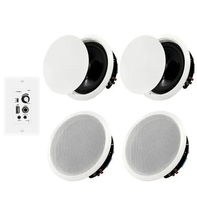Sistema De Bocinas Pnwcz Empotradas 6.5 Con Bluetooth Amplificador De Pared 600w - Venta Internacional.