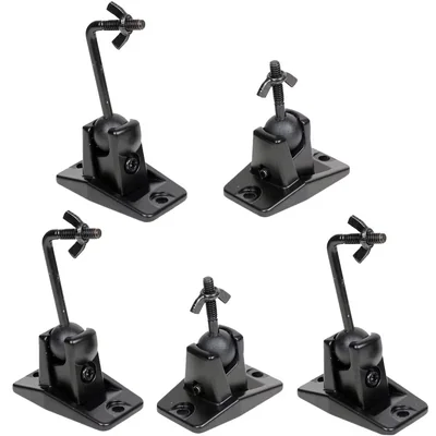 Soporte De Altavoz Videosecu Universal Negro Con Soporte Para Rosca De 1/4 Pulgada - Venta Internacional.