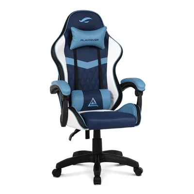 Silla Gamer Playfever Delta Luz Rgb Ergonomica Reclinable Azul