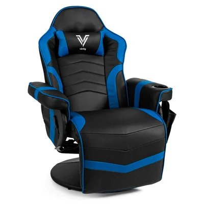 Sillón Gamer Eléctrico Con Masaje Titan Azul