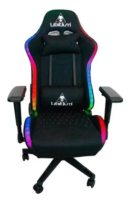 Silla Escritorio Gamer Gaming Rgb Ergonomica Reclinable Ms Rgb Tela