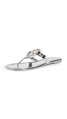 Sandalia Tory Burch Miller Argento talla 5 US