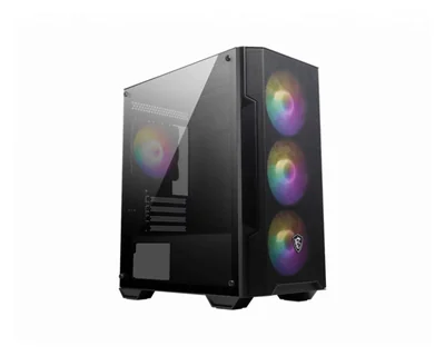 Gabinete Msi Mag Forge M100a con Ventana Micro Atx/mini-itx Sin Fuente color Negro