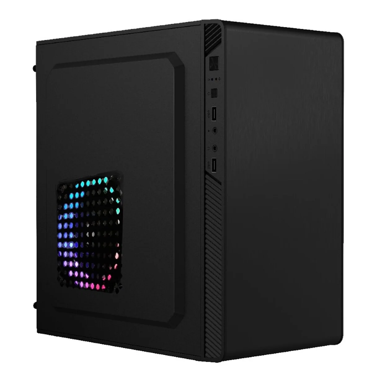 Gabinete para Computadora Acteck Ac-929011 color Negro Fuente de Poder 500 W
