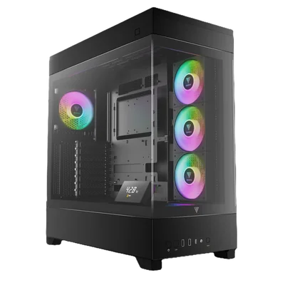 Gabinete Gamdias Atlas P1 Negro Atx Argb S/fuente Cristal Gd-atlas P1