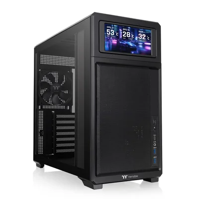 Chasis Thermaltake Tr300 Negro Con Pantalla Lcd 15 Cm - Venta Internacional.