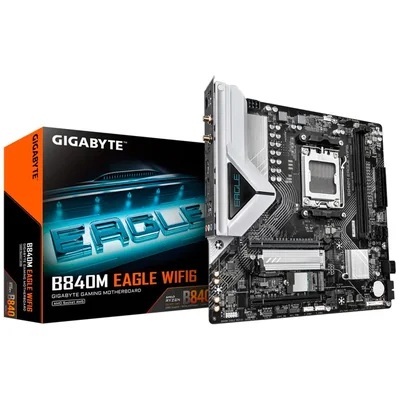 Tarjeta Madre Gigabyte B840m Eagle Wifi6 2x Ddr5 2x M.2 Pcie 4.0 Usb-c Wifi6 Bt 5.3 Micro Atx