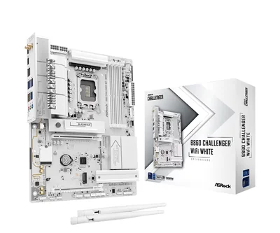 Placa Madre Asrock B860 Challenger Wifi 7 Blanco Con Ddr5 Pcie 5.0 - Venta Internacional.