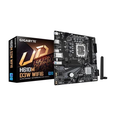 Placa Base Gigabyte H610m D3w Wifi6 Micro Atx Para Procesadores Intel Core 12ª 13ª 14ª Generación - Venta Internacional.