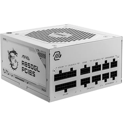 Fuente De Alimentación Msi Mag A850gl Blanco 80 Plus Gold Con Certificación De Eficiencia Y Diseño - Venta Internacional.
