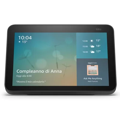Bocina Asistente de Voz Amazon Echo Show 8 2da Generación color Negro