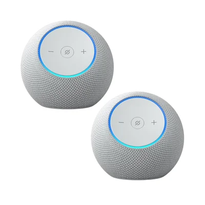 Combo 2 Amazon Echo Dot Max Alexa+ Blanco Sonido Estéreo
