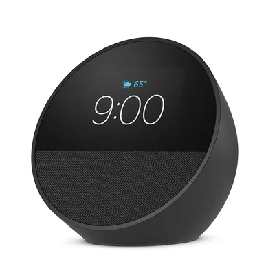 Reloj Despertador Inteligente Amazon Echo Spot 2024 Con Alexa, Negro - Venta Internacional.