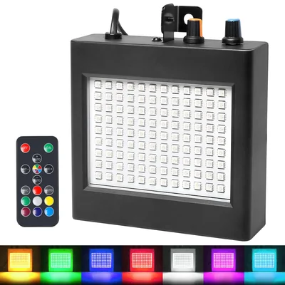 Luz Estroboscópica Mad Owl 108 Led Con Mando A Distancia Negro - Venta Internacional.