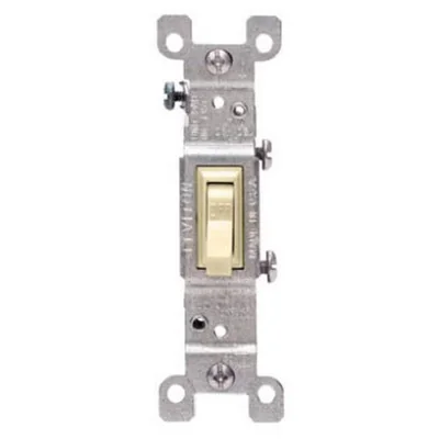 Interruptor Leviton 1453-2e Marfil Con Marco Giratorio De 3 Vías Ac Quiet - Venta Internacional.