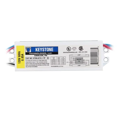 Balastro Electrónico Keystone Kteb-2c72-1-tp Para 2 Lámparas Fluorescente - Venta Internacional.