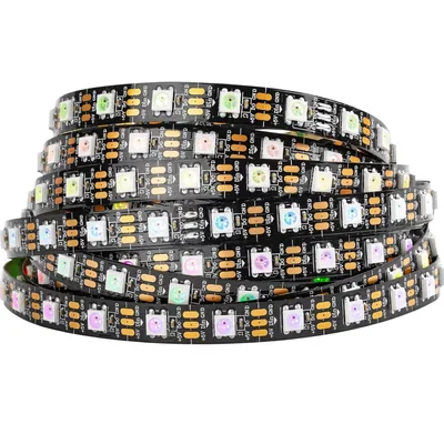 Tira De Luces Led Btf-lighting Ws2812b Rgb 5050 Negro 5 Metros 300 Led - Venta Internacional.