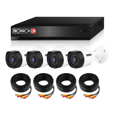 Kit de Cámaras de Seguridad CCTV Provision 1080p Full HD 4 Cámaras y Accesorios