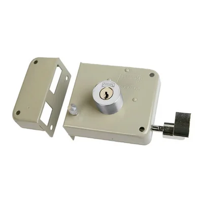 Cerradura Sobreponer Phillips Derecha Clasica Llave/puntos Beige