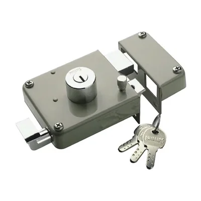 Cerradura Sobreponer Phillips Izquierda Clasica Llave/puntos Beige