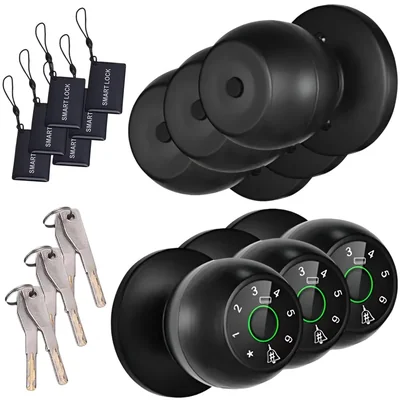 Chapa Electrónica Ventdepot Mxkex-003 3 Piezas Negro