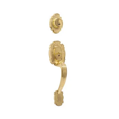 Cerradura Gatillo Phillips Llave/Llave con Manija Interior Jaladera Laton Antiguo Riviera