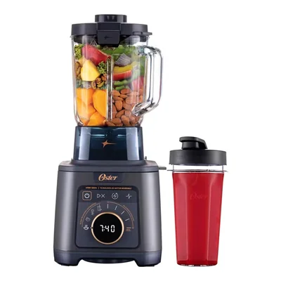 Licuadora Profesional Titan Oster Multicolor 4 Programas Salsa Recetas Calientes Smoothie Malteada Vaso Vidrio Portátil