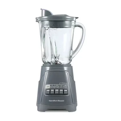 Licuadora Hamilton Beach Power Elite Vaso De Vidrio 1.1 Litros Gris 58153