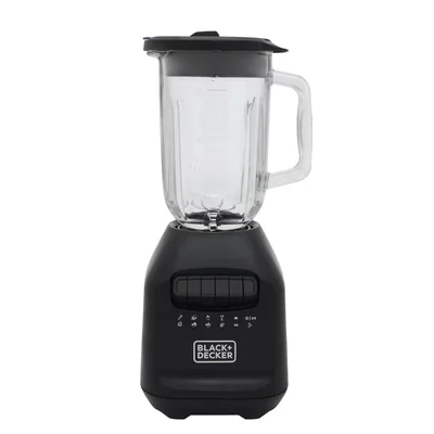 Licuadora Black+Decker Negro Vaso de Vidrio 8 Velocidades 900 W