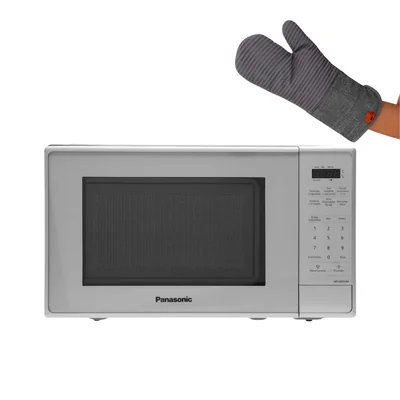 Microondas Panasonic Nn-sb25jmruh De 20 Litros Color Blanco + Guante De Cocina