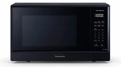 Horno De Microondas Panasonic Negro 36l Minimalista 10 Niveles Potencia Recalentamiento Automático